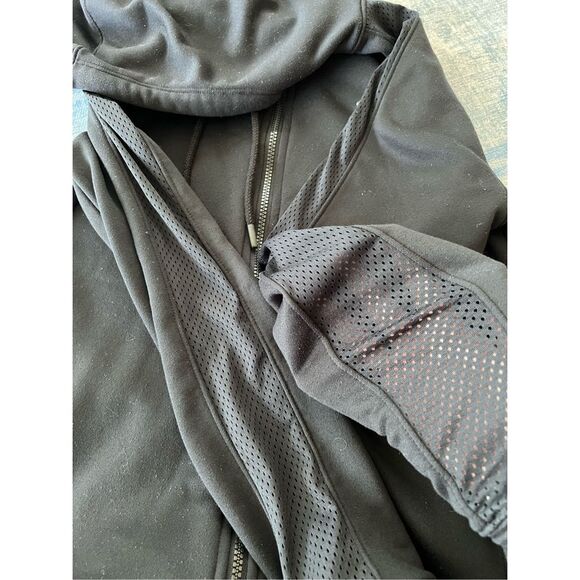 Under Armour Black Tech Terry Full Zip Hoodie Jacket Women's Large - Picture 4 of 8